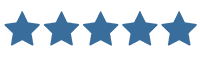 Solid blue banner background for the header area